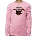 thumbnail image 2 of Happy Meow-lo-ween Long Sleeve Shirt Unisex 3X-Large Pink, 2 of 5
