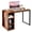 Rustic Brown, variant on 45.5" Computer Desk with 5 Side Storage Shelves, Writing Table Workstation for Home Office,Natural
