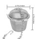 thumbnail image 3 of Bearachild Infusor de té en forma de bola, colador de té de acero inoxidable, colador de Infusor de té de estilo Push, herramienta de Infusor de té Teteras 6.5 cm Bearachild JJ5788-02, 3 of 6