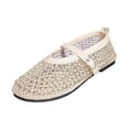 thumbnail image 2 of Samdudou Dress Shoes for Women Closed Toe Mary Jane Flats Edgy All Over Spiked Stud Embellishments Sheer Breathable Mesh Slip On Summer Evening Party Chic Footwear, 2 of 9