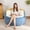 Blue+White+Yellow, variant on Multi-color Soft Sofa, Bean Bag Chair, Filled with Shredded Sponge, No Assembly Required, Suitable for Living Room and Bedroom