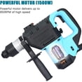 thumbnail image 6 of 1-1/2" SDS Rotary Hammer Drill Set Heavy Duty Demolition Hammer with Drill Bits Chisels Grease for Concrete Wood Steel, 6 of 9