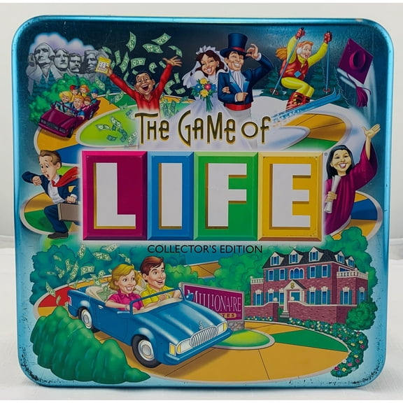 Game of Life Collectors Tin - 2000 - Milton Bradley - Great Condition