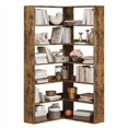 thumbnail image 1 of 1 Pb Board L-Shaped Board Wooden Bookshelf, 1 of 9