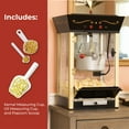 thumbnail image 3 of Nostalgia Popcorn Machine Cart, Stainless Steel Vintage Popcorn Maker Cart, Makes 32 Cups, Black, 3 of 7