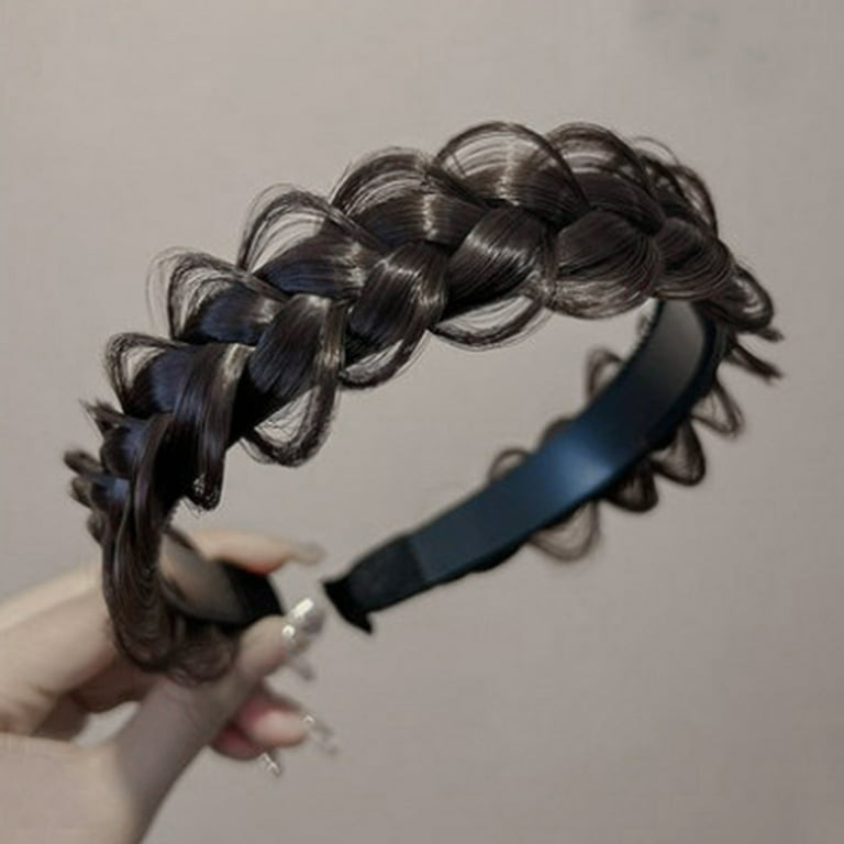 Anvazise Women Headband Fishbone Braid Wig Girls Bohemia Twist Braided Hair  Band Hair Accessories 