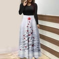 thumbnail image 2 of Christmas Tree Lights Fashion Long Sleeve Womens Christmas Tops Home Daily, 2 of 4