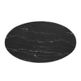 thumbnail image 3 of Lippa 48" Oval Artificial Marble Coffee Table Rose Black, 3 of 3