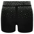 thumbnail image 5 of Haitryli Athletic Short Leggings for Girls Sparkle Bottoms Figure Skating Dancewear Gymnastics Ballet Dance Shorts Black 8, 5 of 6