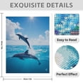 thumbnail image 3 of Diamond Art Kit for Adults, Dolphins Jumping Against Blue Sky Diamond Painting for Adults Beginners, DIY Diamond Art Painting Kits, 5D Diamond Painting Crafts for Home Decor 12x16 Frameless, 3 of 7