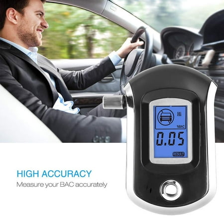 Led Alcohol Breath Tester - LCD Digital Breath Alcohol Tester Detector Portable Personal Use Breathalyzer Analyzer Device