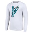 thumbnail image 2 of Men's Starter White San Jose Sharks Color Scratch Long-Sleeve T-Shirt, 2 of 3