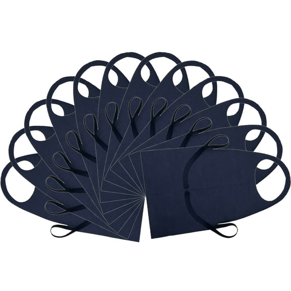 12 Pcs Restaurant Aprons Oil Resistant Bulk Child Non-woven Fabric