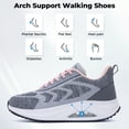 thumbnail image 4 of AHUSIR Women's Walking Shoes Arch Support Orthotic Breathable Tennis Sneakers for Plantar Fasciitis Pain Relief US 5.5-11, 4 of 9