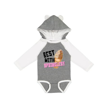 

Inktastic Best with Sprinkles Ice Cream Twist Cone Gift Baby Boy or Baby Girl Long Sleeve Bodysuit