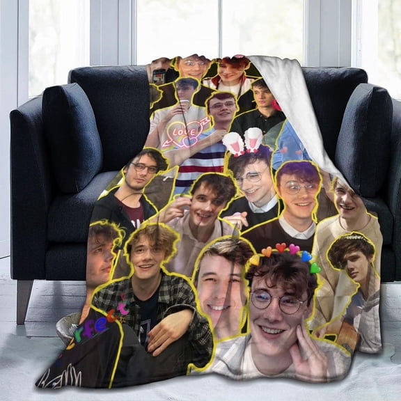 Blanket Wilbur Soot Soft and Comfortable Wool Fleece Throw Blankets for Sofa Office car Camping Yoga Travel Home Decoration Cozy Plush Beach Blanket Gift