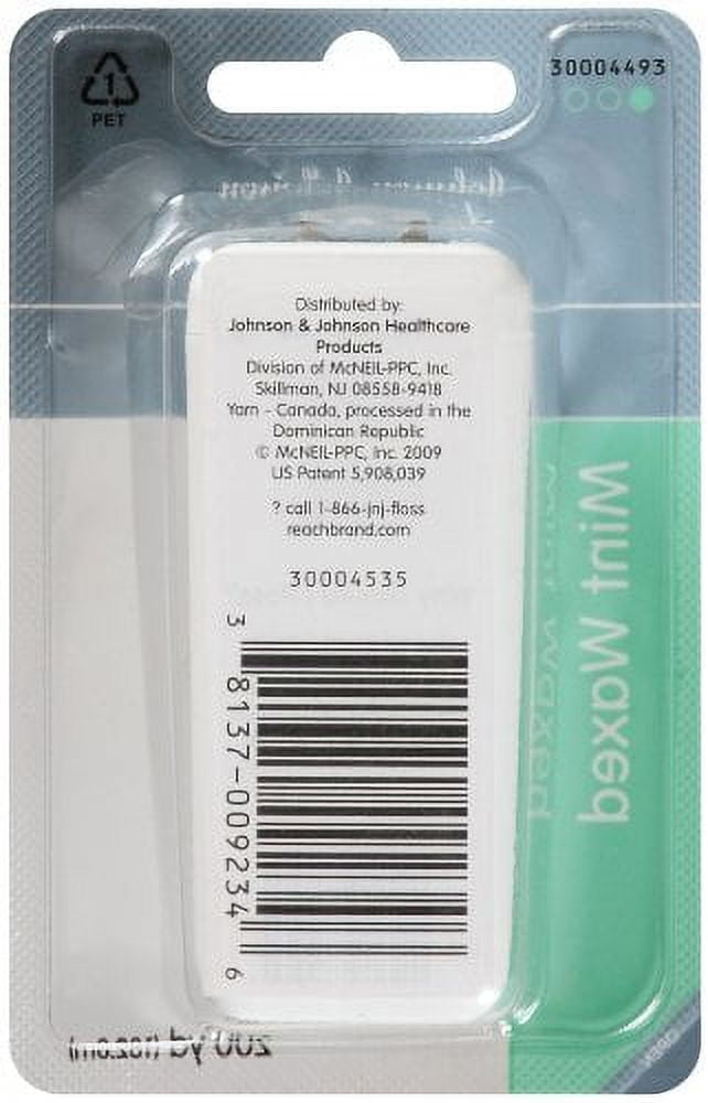 REACH Mint Waxed Floss 200 Yards 7200 Inch (Pack of 4)