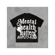 thumbnail image 1 of Men's Mental Health Matters 988-282-4555 Print Cotton T-Shirt - Black with White Text, Relaxed Fit Casual Short Sleeve Round Neck Tee, Machine Washable all-Season Comfort, 1 of 7