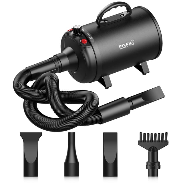 Secador de pelo para perros EGFKI 5.2HP/3800W alta Velocidad 72 m/s