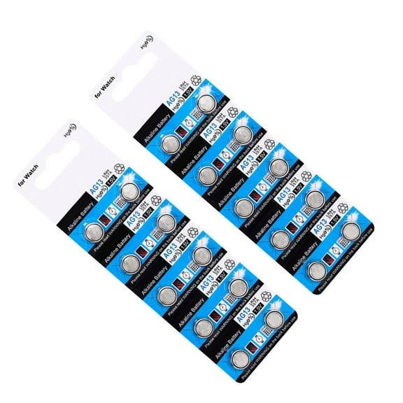 20Piece/10Pieces LR44 AG13 Watch Battery, Reliability Performances 1.5V Button Cell Batteries for Small Electronics