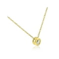 thumbnail image 3 of 14K Yellow Gold 1/4 ct Round Diamond Solitaire Bezel Pendant Necklace 18", 3 of 3