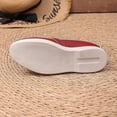 thumbnail image 4 of BRGZLK Slip On Loafers for Women Trendy Color Block Soft Bottom Flats Loafers Lightweight Fashionable Comfortable Non-Slip Business Casual Shoes Red 8.5, 4 of 9