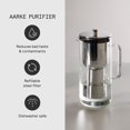 thumbnail image 4 of Filtro purificador de acero inoxidable Water Pitcher Aarke, 1,2 L, 4 of 9