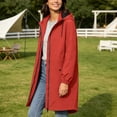 thumbnail image 5 of QQZ Long Tunic Oversized Hooded Zip Up Cardigan For Women, Long Sleeve Wind Resistant Cardigan Sweaters For Women, Lightweight Fall Outfits For Travel Business Casual Outdoor Daily Wear, 5 of 8