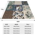 thumbnail image 5 of Horse Blanket Funny Running Horses and Wildflowers Throw Blankets Gifts for Girls Adults Lightweight Soft Fleece Cozy for Sofa Couch Bed Room Travel Birthday Party Decor 60x80in, 5 of 6