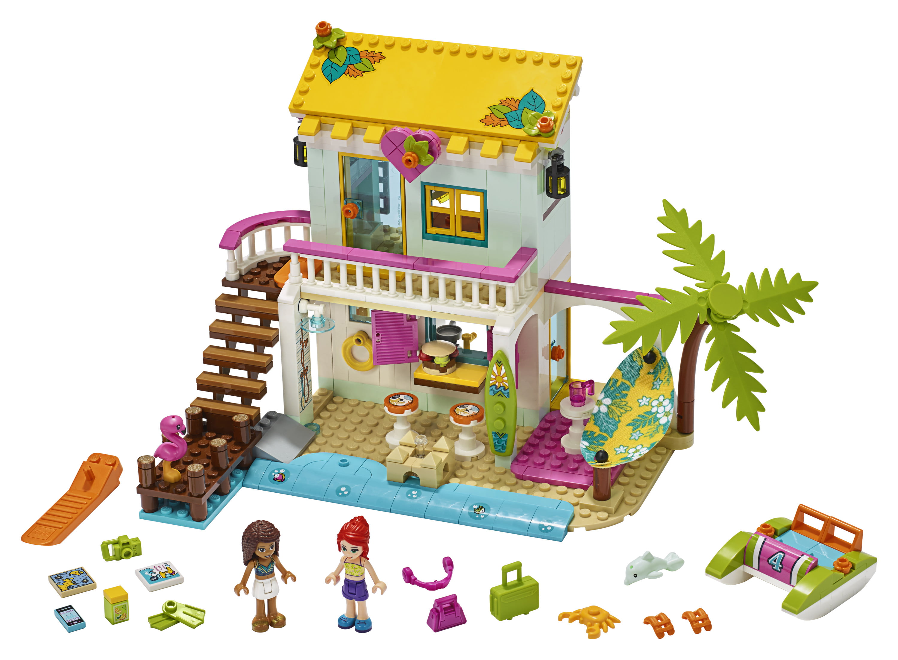 LEGO Toy House 41428 Building comes with Andrea Mia Mini-Dolls (444 Pieces) - Walmart.com