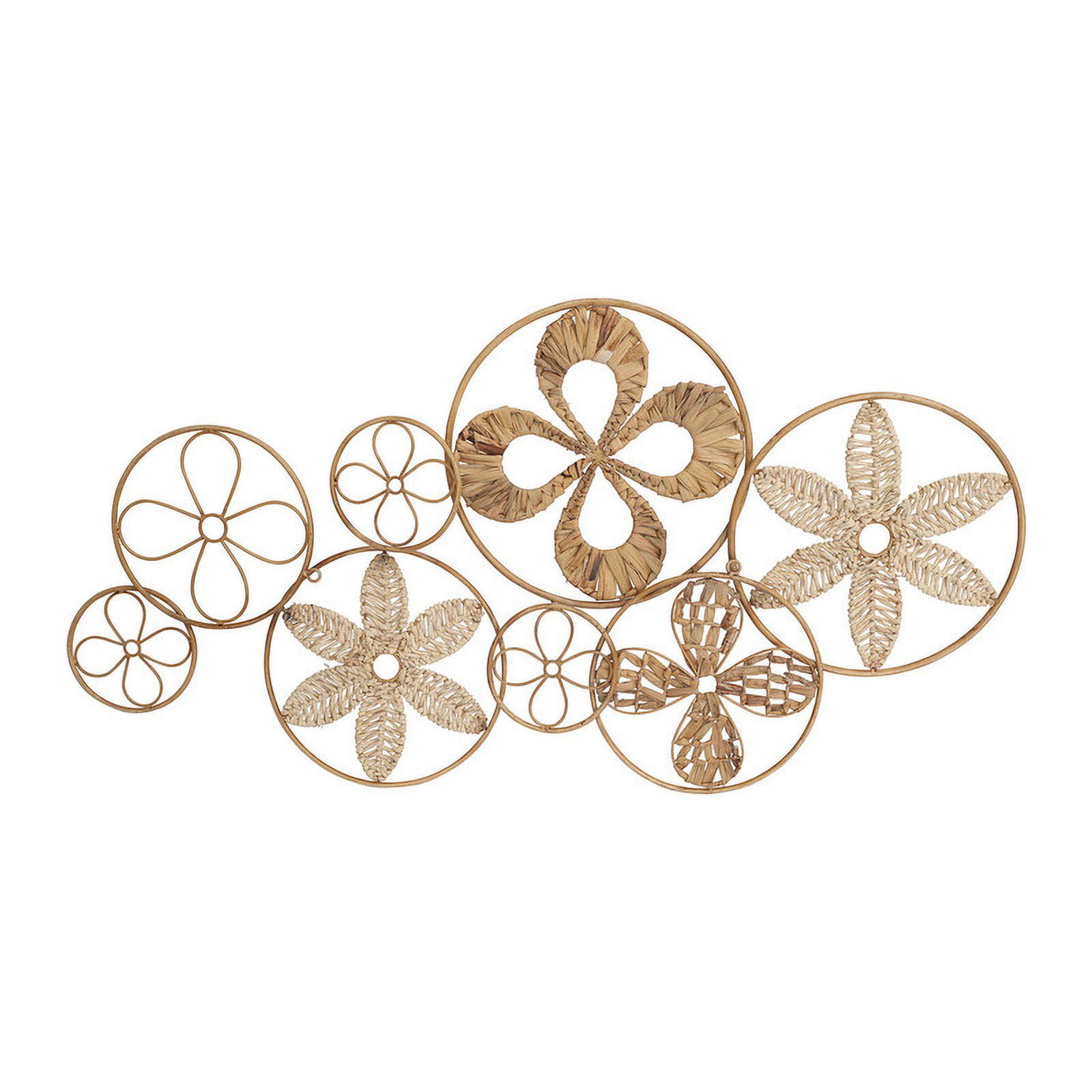 Estrella Rattan Abstract Circle Wall Art