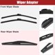 thumbnail image 4 of Unique Bargains Juego de 3 escobillas limpiaparabrisas delanteras y traseras de 22 21 10 para Jeep Grand Cherokee con gancho J / U negro, 4 of 5