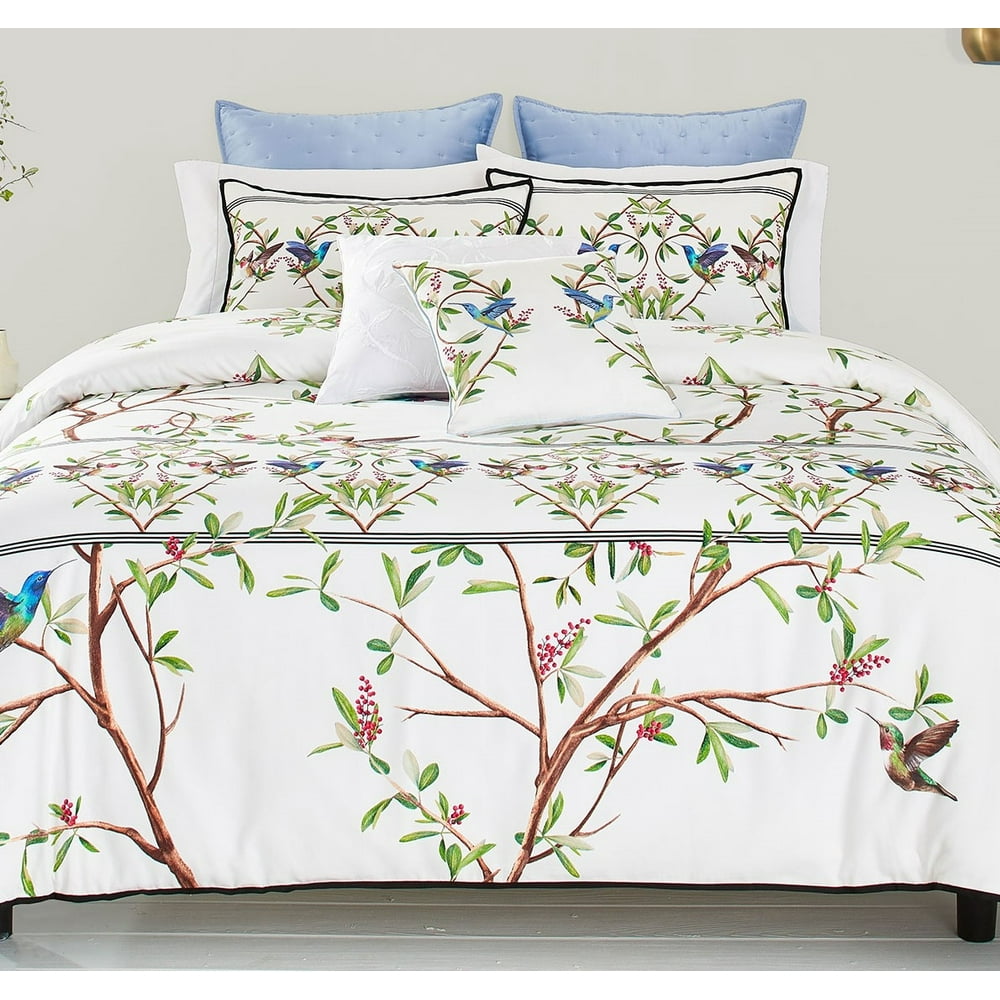 Ted Baker London Highgrove 3 Piece Full/Queen Duvet Cover Set White