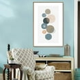 thumbnail image 4 of IDEA4WALL Framed Canvas Prints Wall Art Striped, Spiral & Dotted Circle Variety Geometric Shapes for Living Room, Bedroom, Office Ready to Hang - 16x24 inches, 4 of 4