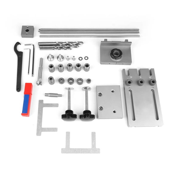 Kit de guía de taladro 3 en 1 con plantilla de espiga y perforadora autocentrante con varilla de extensión de 600 mm