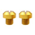 thumbnail image 4 of Redempat Enhanced Performance M10x25 Rearview Mirrors Thread Hole Plug Screw Bolts Gold Positive 10mm 1Set, 4 of 6