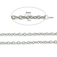 thumbnail image 2 of 10 m Resistant 304 Stainless Steel Cable Chains Unwelded Stainless Steel Color 2x1.5x0.4mm, 2 of 7
