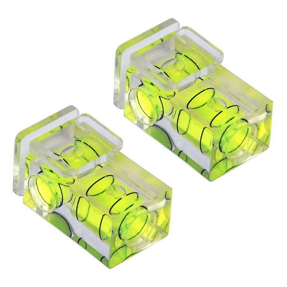 2 PCS Hot Shoe Bubble Level Camera Two Axis Spirit Level for Digital and Film Camera