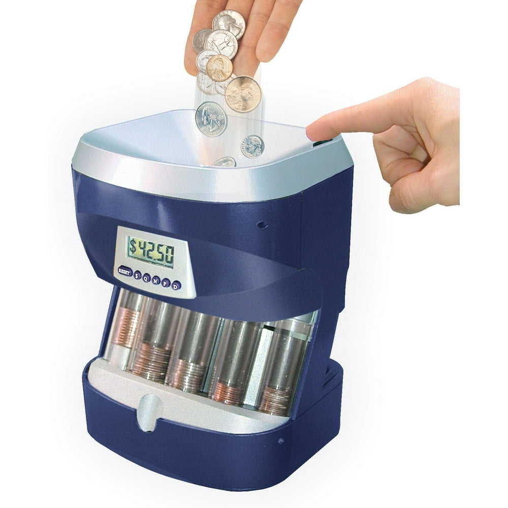 NEW Magnif Digital Coin Sorter Machine Motorized Seperate Roll Counts