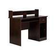 OneSpace 50LD0101 Essential Computer Desk with Hutch and Keyboard Tray