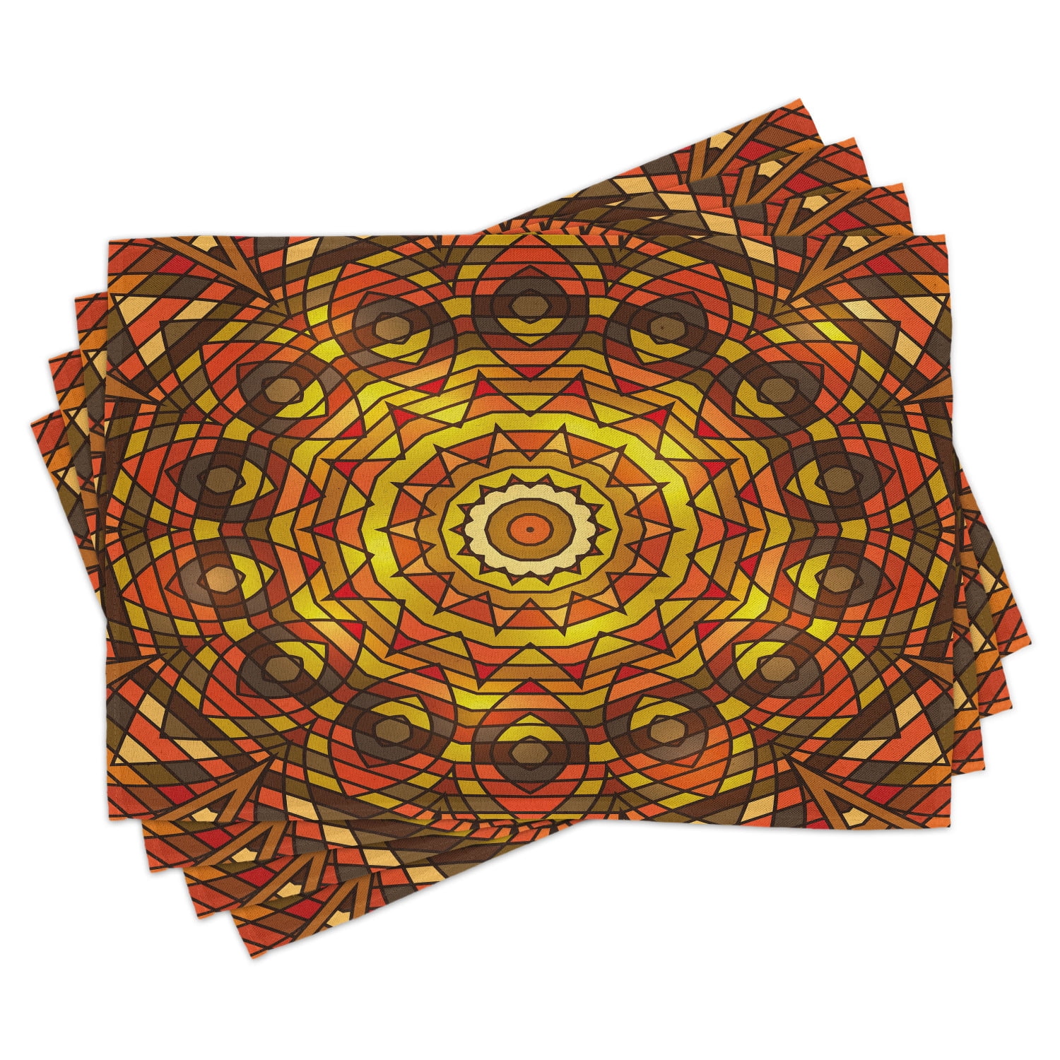 Ambesonne Vintage Place Mats Set of 4, Celtic Motif Victorian, Standard ...