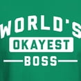 thumbnail image 3 of CafePress - World's Okayest Boss Dark T Shirt - Men's Classic Graphic Cotton T-Shirt, 3 of 4