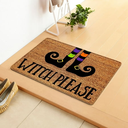 

BadyminCSL Halloween Door Mat Cartoon Floor Mat Hallway Kitchen Foot Mat Soft Non-slip