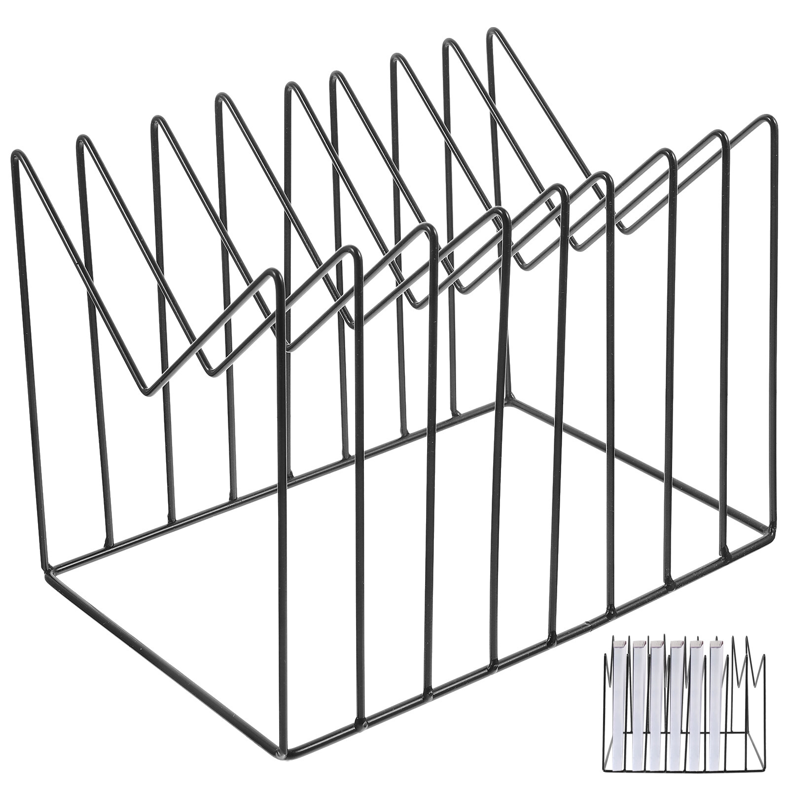 Record rack Tabletop Shelf Iron Magazine Display Rack Desktop Newspaper