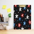 thumbnail image 5 of 12.5" x 9" Acrylic Clipboard with Gold Metal Clip Office and Classroom Essential Stars Doodle Pattern, 5 of 7