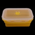thumbnail image 4 of S SERENABLE Silicone Food Container Portable Lunch Box Bowl Bento Box Collapsible Storage 540ML Yellow, 4 of 9