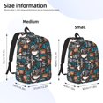 thumbnail image 5 of Horeoi Coffee Lover Print for Canvas Backpack for School Outdoor Travel Use Men Women Teenagers Large Capacity with Adjustable Shoulder Straps, 5 of 5