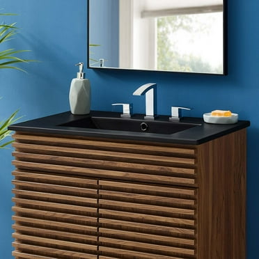 Modway Cayman 30" Bathroom Sink in Black