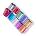 thumbnail image 2 of 1 Box Starry Sky Nail Foil Decorations Decals Starry Sticker Candy Color Nail Shimmer Transfer Sticker Manicure Decorations Holographic Nail Paper Decals, 2 of 9