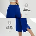 thumbnail image 7 of cfhntfmh Capri Pants for Women Summer Yoga Casual Wide Leg Pants Workout Capris Loose Casual Cropped Pants with Pockets, 7 of 7